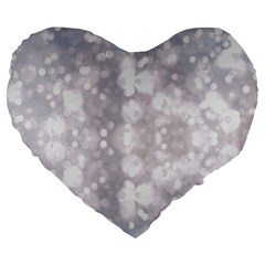 Light Circles, Rouge Aquarel Painting Large 19  Premium Heart Shape Cushions