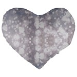 Light Circles, rouge Aquarel painting Large 19  Premium Flano Heart Shape Cushions Front