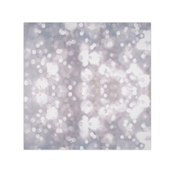 Light Circles, Rouge Aquarel Painting Small Satin Scarf (square)