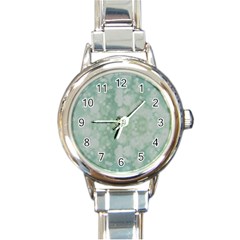 Light Circles, Mint Green Color Round Italian Charm Watch