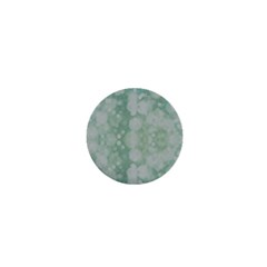 Light Circles, Mint Green Color 1  Mini Magnets