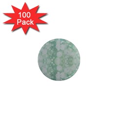 Light Circles, Mint Green Color 1  Mini Magnets (100 Pack) 