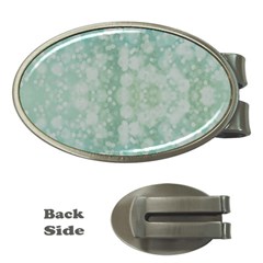 Light Circles, Mint Green Color Money Clips (oval)  by picsaspassion