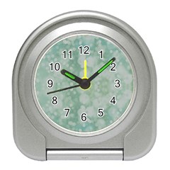 Light Circles, Mint Green Color Travel Alarm Clocks