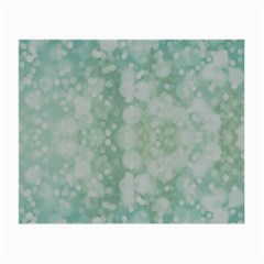 Light Circles, Mint Green Color Small Glasses Cloth