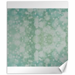 Light Circles, Mint Green Color Canvas 8  X 10 