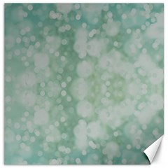 Light Circles, Mint Green Color Canvas 12  X 12  