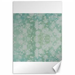 Light Circles, Mint Green Color Canvas 20  X 30  