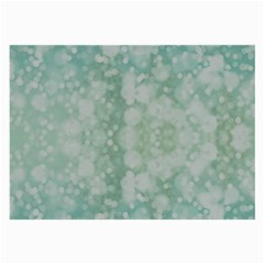 Light Circles, Mint Green Color Large Glasses Cloth (2-side)