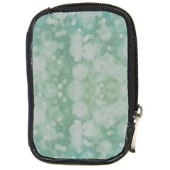 Light Circles, Mint Green Color Compact Camera Cases by picsaspassion