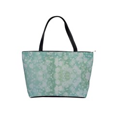 Light Circles, Mint Green Color Shoulder Handbags