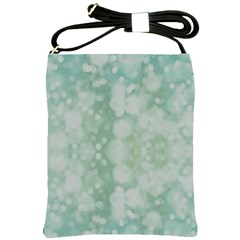 Light Circles, Mint Green Color Shoulder Sling Bags