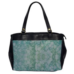 Light Circles, Mint Green Color Office Handbags