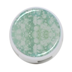 Light Circles, Mint Green Color 4-port Usb Hub (one Side)