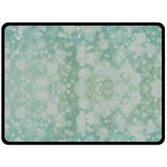 Light Circles, Mint Green Color Fleece Blanket (large) 