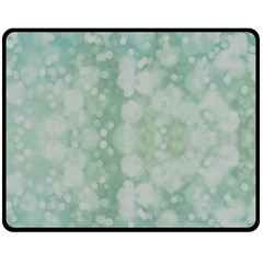 Light Circles, Mint Green Color Fleece Blanket (medium) 