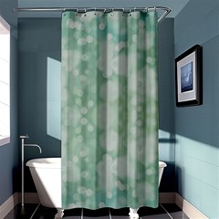 Light Circles, Mint Green Color Shower Curtain 36  X 72  (stall)  by picsaspassion