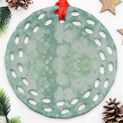 Light Circles, Mint Green Color Ornament (round Filigree) 