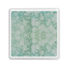 Light Circles, Mint Green Color Memory Card Reader (square) 