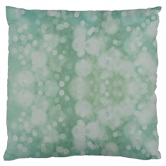 Light Circles, Mint Green Color Large Cushion Case (two Sides)