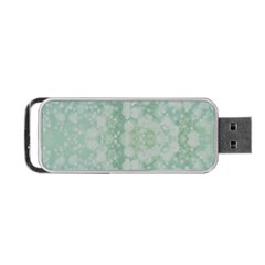 Light Circles, Mint Green Color Portable Usb Flash (two Sides) by picsaspassion