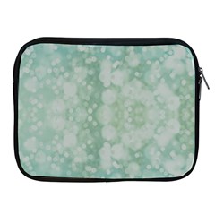 Light Circles, Mint Green Color Apple Ipad 2/3/4 Zipper Cases