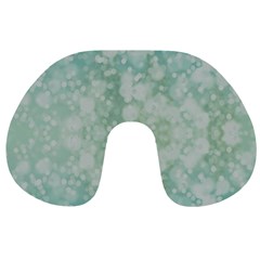 Light Circles, Mint Green Color Travel Neck Pillows