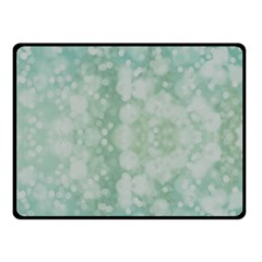 Light Circles, Mint Green Color Double Sided Fleece Blanket (small) 