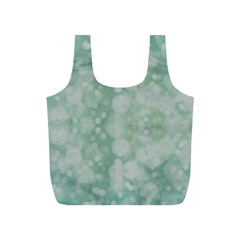 Light Circles, Mint Green Color Full Print Recycle Bags (s)  by picsaspassion