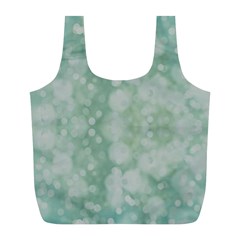 Light Circles, Mint Green Color Full Print Recycle Bags (l) 