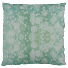 Light Circles, Mint Green Color Large Flano Cushion Case (one Side)