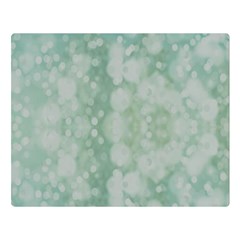 Light Circles, Mint Green Color Double Sided Flano Blanket (large) 