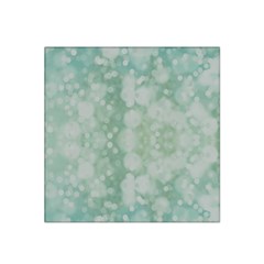 Light Circles, Mint Green Color Satin Bandana Scarf