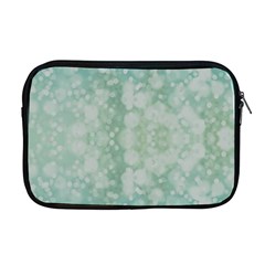 Light Circles, Mint Green Color Apple Macbook Pro 17  Zipper Case