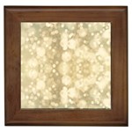 Light Circles, Brown Yellow color Framed Tiles Front