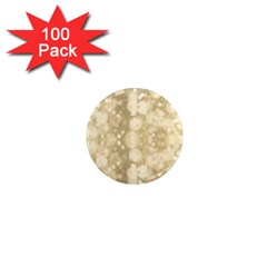 Light Circles, Brown Yellow Color 1  Mini Magnets (100 Pack) 