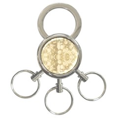 Light Circles, Brown Yellow Color 3-ring Key Chains by picsaspassion