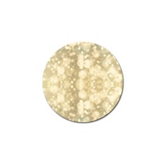 Light Circles, Brown Yellow Color Golf Ball Marker (4 Pack)