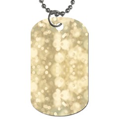 Light Circles, Brown Yellow Color Dog Tag (two Sides) by picsaspassion