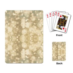 Light Circles, Brown Yellow Color Playing Card by picsaspassion