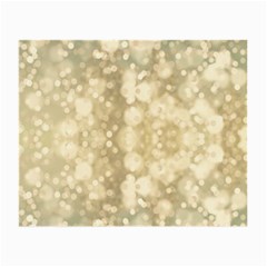 Light Circles, Brown Yellow Color Small Glasses Cloth (2-side)