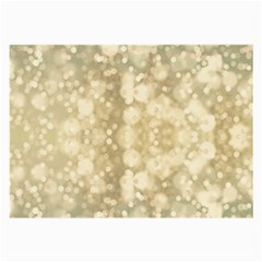 Light Circles, Brown Yellow Color Large Glasses Cloth (2-side)