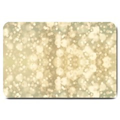 Light Circles, Brown Yellow Color Large Doormat 