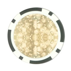 Light Circles, Brown Yellow Color Poker Chip Card Guards