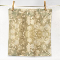 Light Circles, Brown Yellow Color Face Towel