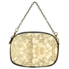 Light Circles, Brown Yellow Color Chain Purses (two Sides) 