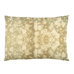 Light Circles, Brown Yellow Color Pillow Case