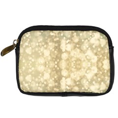 Light Circles, Brown Yellow Color Digital Camera Cases by picsaspassion