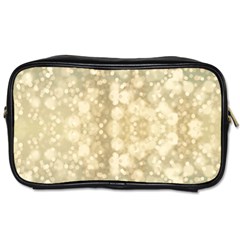 Light Circles, Brown Yellow Color Toiletries Bags 2-side