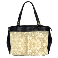 Light Circles, Brown Yellow Color Office Handbags (2 Sides) 